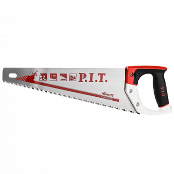Ножовка 400 P.I.T. по дереву серия CONTROL HHSW03-0400 (400 мм, 7 TPI, трёхгранная заточка, сталь 65Mn)