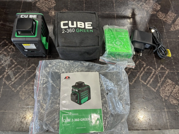 Уровень лазерный ADA Cube 2-360 Green Professional Edition A00534 (УЦЕНЕННЫЙ ТОВАР)