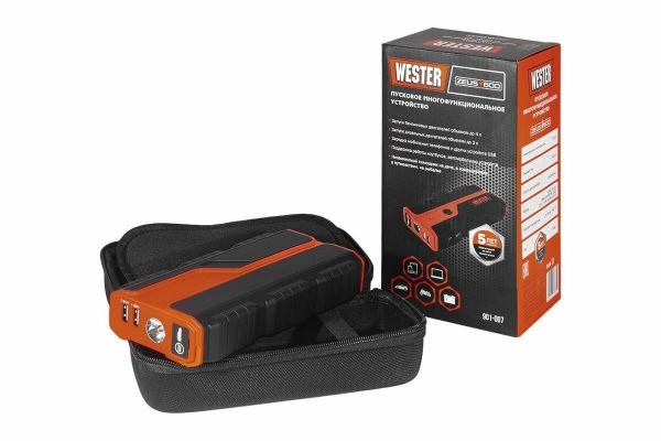 Устройство пусковое м/ф WESTER Zeus 600  16000mAh, ток пуск./пик.: 300А/600А