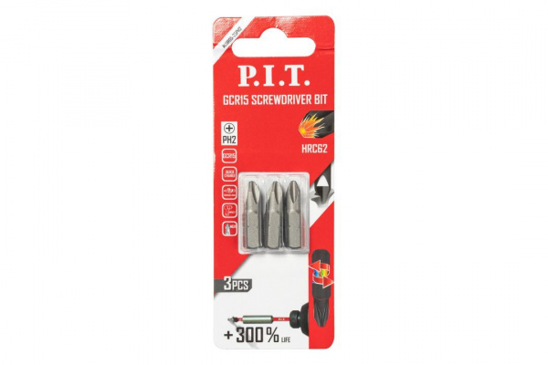 Бита P.I.T. GCR15 PH2x25 мм 2 шт в уп.(ASDR05-25PH2)