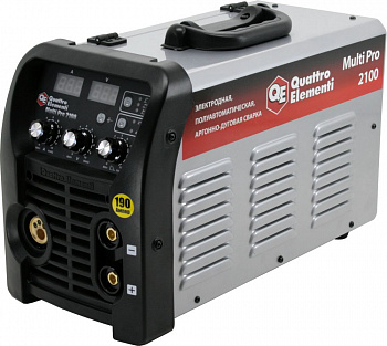 Свар.полуавтомат, инвертор QUATTRO ELEMENTI Multi Pro 2100 (190A,3 вида сварMIG/TIG/MMA,дисп)772-593