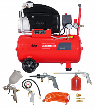 Компрессор  24 Fubag Air Master Kit (24л 230л/мин 8бар) (FC 230/24 + 6 предметов) 61431380 для МП