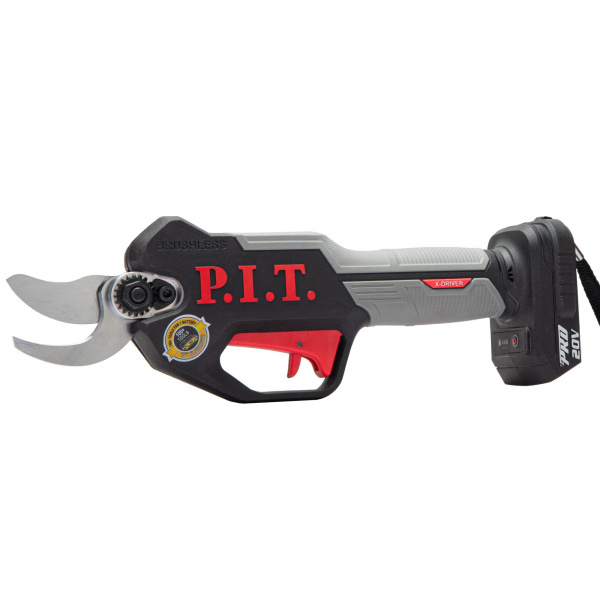 Секатор акк P.I.T. PDJ20H-300A SOLO (20В, рез 0-25мм,бесщёточный, 3 положения раскрытия ножей) БЕЗ А