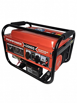 Электростанция бенз. Profipower БГ-4000Э (3,0/3,5кBт, 220B, 208см3, 7л.с., бак 15л. ЭЛСТАРТ) G0003