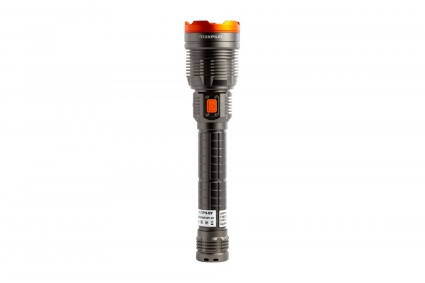 Фонарь ручной аккум. MAXPILER MPF-03(8000/1000 Лм, LED COB, 2 реж, 1,5-3ч, 7.4В/5000мАч, инд.заряда)
