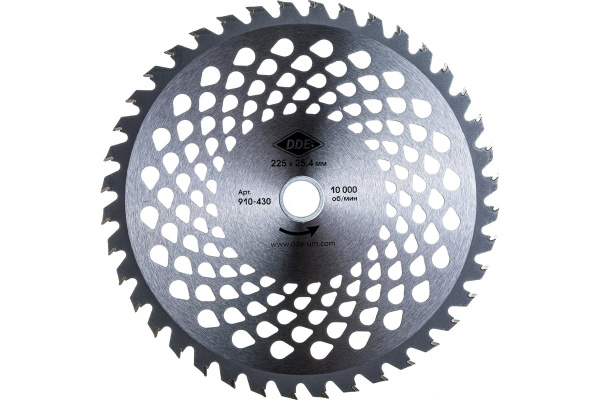 Диск для кустореза DDE WOOD CUT (40 зубьев; 225 х 25.4/20 мм; толщина = 1,3 мм) 910-430