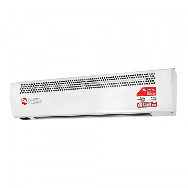 Тепловая завеса QUATTRO ELEMENTI QE-5000TVZ (2,5/5,0 кВт, 400 м.куб/ч, 220 В, 50 Гц) 915-526