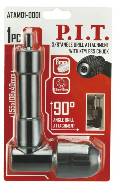 Адаптер угловой для бит P.I.T. 3/8"-24 UNF(ATAM01-0001)