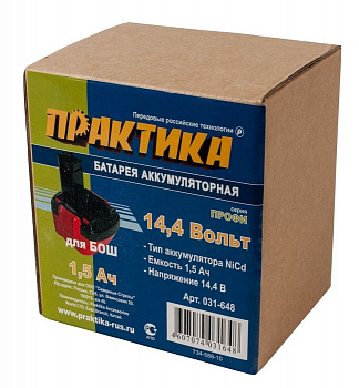 Аккумулятор Практика 14,4В 1,5А/ч Ni-Cd д/BOSCH 031-648