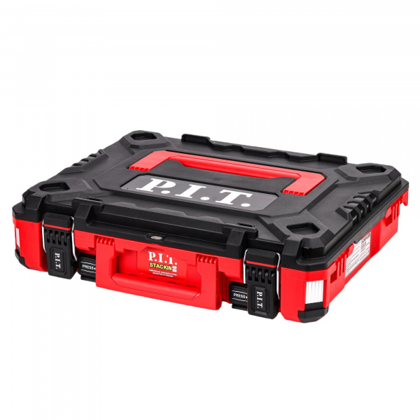 Шлифмашина угл акк бесщет P.I.T. PWS20H-125D кейс STACKIN (20В, 125мм, 3ск, 2х4,0Ач, ЗУ)