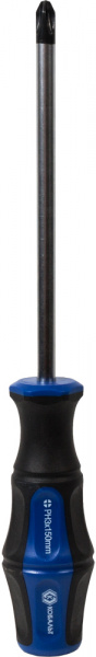 Отвёртка КОБАЛЬТ Ultra Grip PH-3 х 150 мм CR-V, 2компонентная рукоятка (1шт.) подвес 646-379