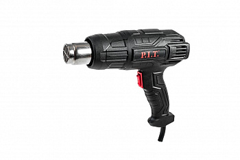 Фен P.I.T. PHG 2000-D (2кВт, 50-600*С, три положения потока воздуха, 350-500 л/мин, насадки)