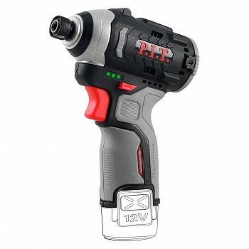 Винтоверт IMPACT акк бесщет.P.I.T. PSD12K-120A SOLO (12В, 120Нм, 3 ск, 0-4300 уд, HEX 1/4" без акк и зар)