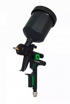 Краскопульт пневматический АВРОРА Auarita GLOSS 2, Green, 1.4mm, LVMP 310-340л/мин, 2.5бар, пятно 280мм, 0.6л  39865