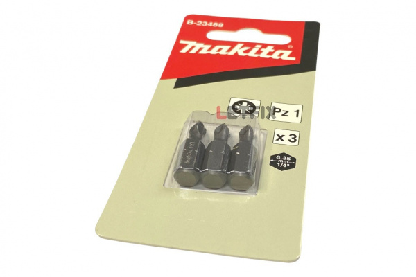 Бита Makita Рozidriv №1 25мм B-23488 (3шт)