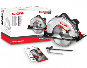 Пила дисковая CROWN CT15210-235 (Construction, 2000Вт, 235мм, пропил 85мм)