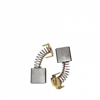 Щетка графитовая 449/557 MaxPiler CBSE 5х8х12 (проточка 2, пружина, пятак-зацепы (Greapo WS-125,Интерскол WS-115P110-01)