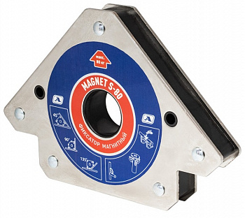 Угольник магнитный АВРОРА Magnet S-80 (45°/90°/135°, усилие 80кг)  38411