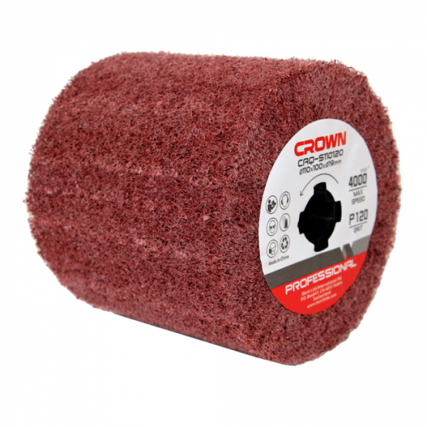 Щетка абразивная CROWN CAQ-S110120 (Φ110x100)