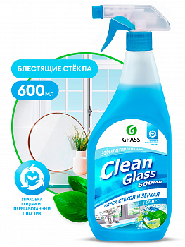Блеск для стекол и зеркал GraSS Clean Glass голубая лагуна  600мл  125247	