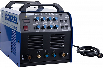 Сварочный аргонодуговой аппарат АВРОРА INTER TIG 200 PULSE AC/DC 6.5кВт, 10-200А  10052