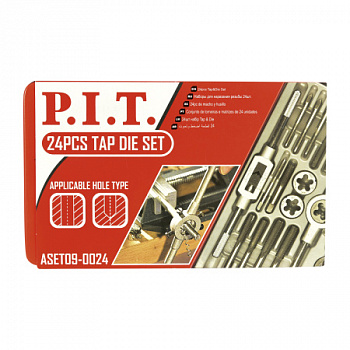 Набор для нарезания резьбы P.I.T. 24шт(ASET09-0024)