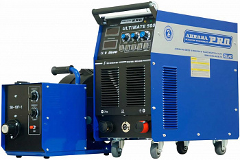 Сварочный полуавтомат АВРОРА ULTIMATE 500 INDUSTRIAL MIG/MAG 22кВт, 80-500А 380В горелка+ПМ закрытый (ДВА МЕСТА) 10045