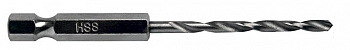 Сверло по металлу HEX 1/4" ПРАКТИКА   Р6М5 4,2х100 мм (1шт.) блистер 037-589