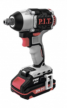 Гайковерт акк бесщет. уд. P.I.T. PIW20H-300B/1 (20В, 1акк*2А/ч, 300Нм, квадрат 1/2" и шестигран, ЗУ, КЕЙС)