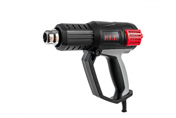 Фен P.I.T. PHG 2001-C PRO МАСТЕР (2кВт,кейс,темп.50-650°С,возд.поток 250-500л/мин, цифровой дисплей)
