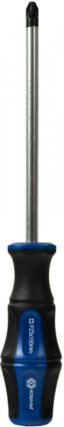 Отвёртка КОБАЛЬТ Ultra Grip PZ-3 х 150 мм CR-V, 2компонентная рукоятка (1шт.) подвес 646-423