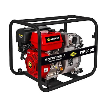 Мотопомпа DDE WP 80 DK для грязной воды (80мм, 1300 л/мин, 35м, 14 л.с) 918-572
