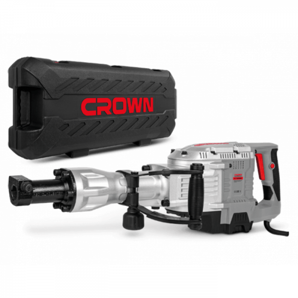 Молоток отб CROWN CT18185 BMC (1700Вт, 45Дж, 1500 уд/мин, НЕХ-30, кейс)