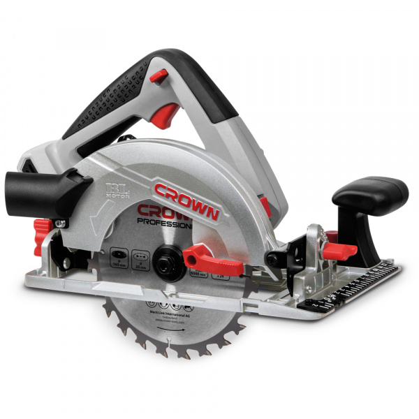Пила дисковая акк CROWN CT25002-165HX-4 BMC (20В,диск 165мм, 2АКБLi-Ion 4Ач ЗУ кейс,бесщеточный двиг